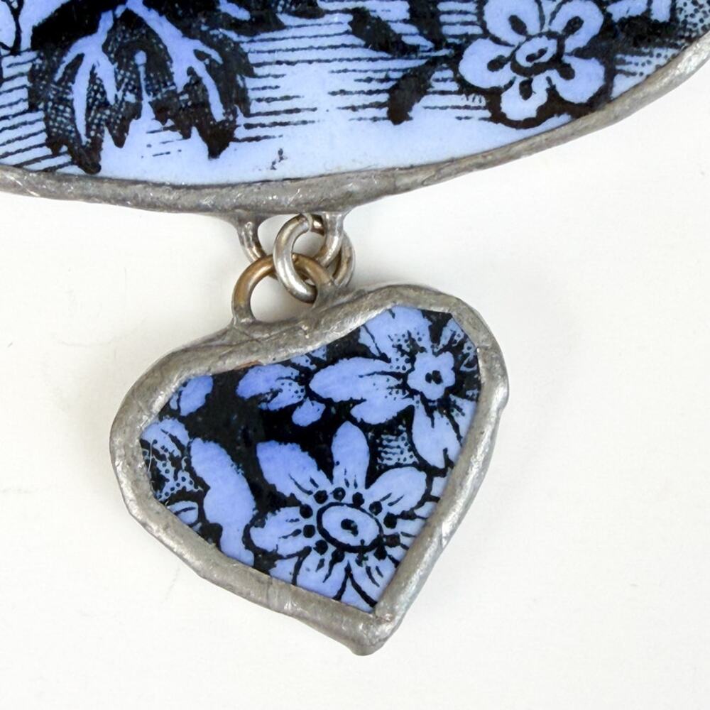 Handmade Vintage Ceramic Brooch View 6